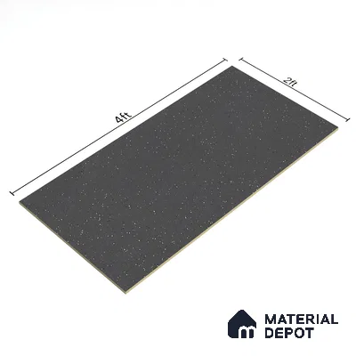 Terrazzo Wall & Floor Tile TL 07482 Terrazzo Nero 4 ft x 2 ft Matte Finish Vitrified Tile - 9 mm