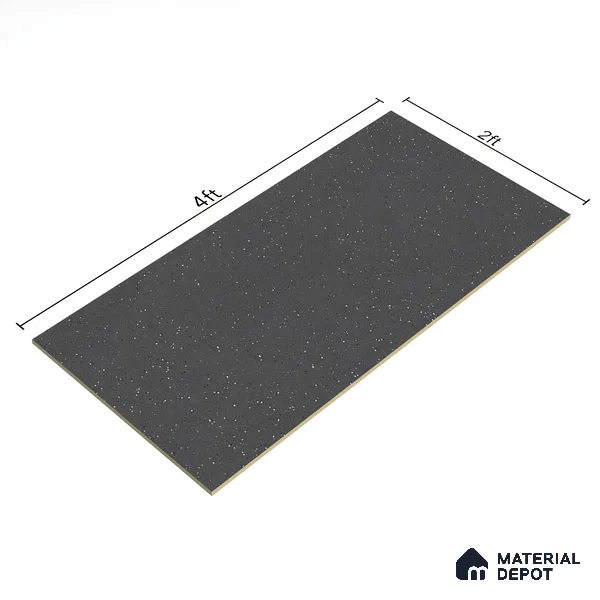 Terrazzo Wall & Floor Tile TL 07482 Terrazzo Nero 4 ft x 2 ft Matte Finish Vitrified Tile - 9 mm