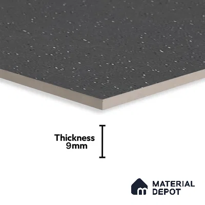 Terrazzo Wall & Floor Tile TL 07482 Terrazzo Nero 4 ft x 2 ft Matte Finish Vitrified Tile - 9 mm