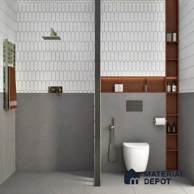 Terrazzo Wall & Floor Tile TL 07482 Terrazzo Nero 4 ft x 2 ft Matte Finish Vitrified Tile - 9 mm