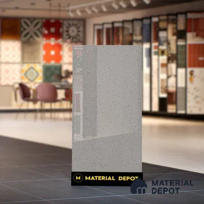 Terrazzo Wall & Floor Tile TL 07481 B Terrazzo Stone 4 ft x 2 ft Glossy Finish Vitrified Tile - 9 mm