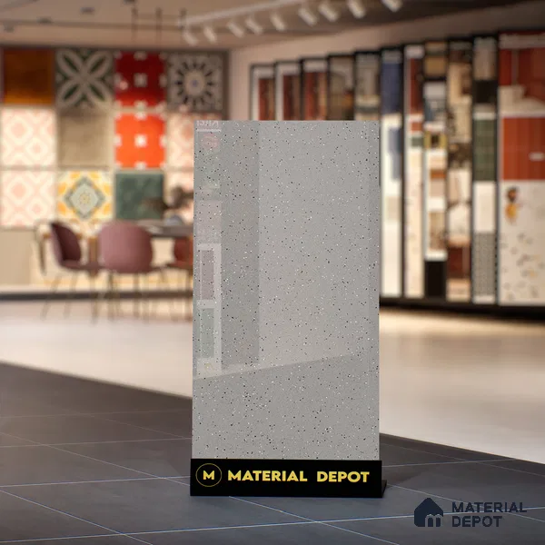 Terrazzo Wall & Floor Tile TL 07481 B Terrazzo Stone 4 ft x 2 ft Glossy Finish Vitrified Tile - 9 mm
