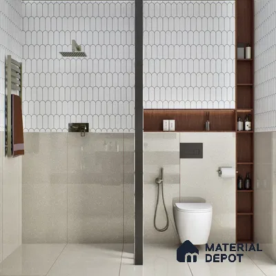 Terrazzo Wall & Floor Tile TL 07480 B Terrazzo Fern 4 ft x 2 ft Glossy Finish Vitrified Tile - 9 mm