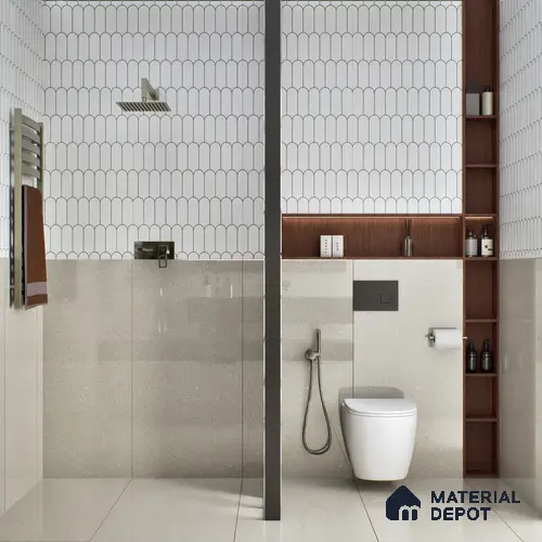 Terrazzo Wall & Floor Tile TL 07480 B Terrazzo Fern 4 ft x 2 ft Glossy Finish Vitrified Tile - 9 mm
