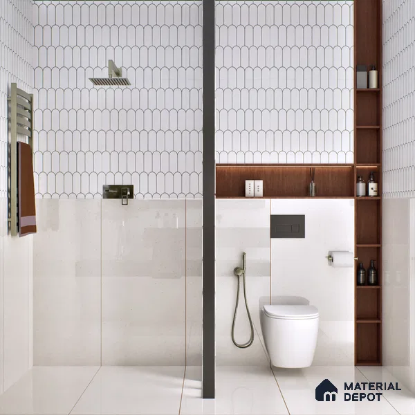 Terrazzo Wall & Floor Tile TL 07479 B Terrazzo Pearl 4 ft x 2 ft Glossy Finish Vitrified Tile - 9 mm