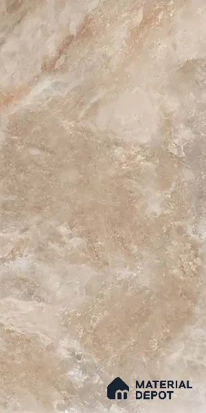 Marble Floor & Wall Tile TL 09340 Livid Beige 4 ft x 2 ft Polished Finish Vitrified Tile - 9 mm | 1 Random Design | Suitable For Living Room, Bedroom, Dining Area