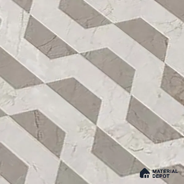 Patterned Floor & Wall Tile TL 09353 Elevate Perla Decore 4 ft x 2 ft Polished Finish Vitrified Tile - 9 mm | 1 Random Design | Suitable For Living Room, Bedroom, Dining Area