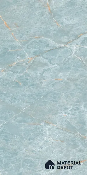 Marble Floor & Wall Tile TL 09347 Domo Onyx Aqua 4 ft x 2 ft Polished Finish Vitrified Tile - 9 mm | 3 Random Design | Suitable For Living Room, Bedroom, Dining Area