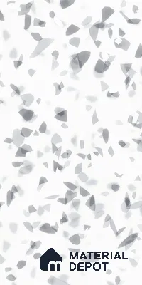 Terrazzo Floor & Wall Tile TL 09341 Carmen White 4 ft x 2 ft Polished Finish Vitrified Tile - 9 mm | 4 Random Design | Suitable For Living Room, Bedroom, Dining Area