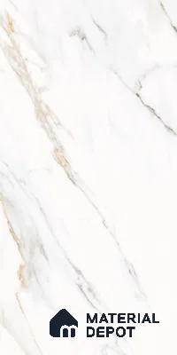 Marble Floor & Wall Tile TL 09336 Alabaster White 4 ft x 2 ft Polished Finish Vitrified Tile - 9 mm | 7 Random Design | Suitable For Living Room, Bedroom, Dining Area