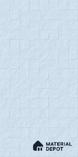 Full Body Vitrified Punch Wall Tile TL 13388 L Reserve Sky Powder 4 ft x 2 ft Punch Zellige Finish Tile - 9 mm | Suitable For Parking, Courtyard, Balcony