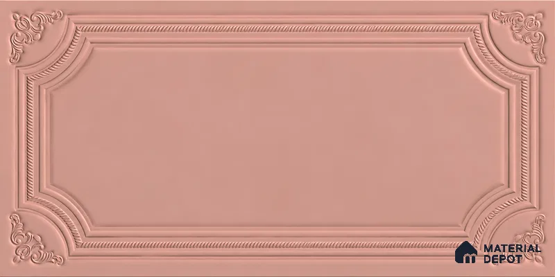 Photo Frame Punch Wall Tile TL 13318 F Masterpiece Rose Clay 4 ft x 2 ft Punch Matte Finish Full Body Vitrified Tile - 9 mm | Suitable For Foyer, Accent/Feature Wall, Bedroom