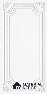 Photo Frame Punch Wall Tile TL 13318 Prime Bone White 4 ft x 2 ft Punch Matte Finish Full Body Vitrified Tile - 9 mm | Suitable For Foyer, Accent/Feature Wall, Bedroom