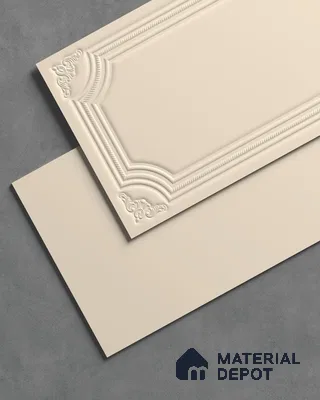 Photo Frame Punch Wall Tile TL 13318 C Essential Almond Cream 4 ft x 2 ft Punch Matte Finish Full Body Vitrified Tile - 9 mm | Suitable For Foyer, Accent/Feature Wall, Bedroom