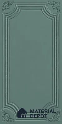 Photo Frame Punch Wall Tile TL 13318 I Masterpiece Moss Green 4 ft x 2 ft Punch Matte Finish Full Body Vitrified Tile - 9 mm | Suitable For Foyer, Accent/Feature Wall, Bedroom
