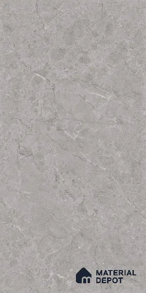 Marble Floor & Wall Tile TL 09230 Refine Grey Silk 4 ft x 2 ft Satin Finish Vitrified Tile - 9 mm | 3 Random Design | Suitable For Living Room, Bedroom, Dining Area