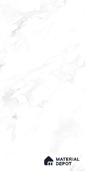 Marble Floor & Wall Tile TL 09242 Smoke White Silk 4 ft x 2 ft Satin Finish Vitrified Tile - 9 mm | 4 Random Design | Suitable For Living Room, Bedroom, Dining Area