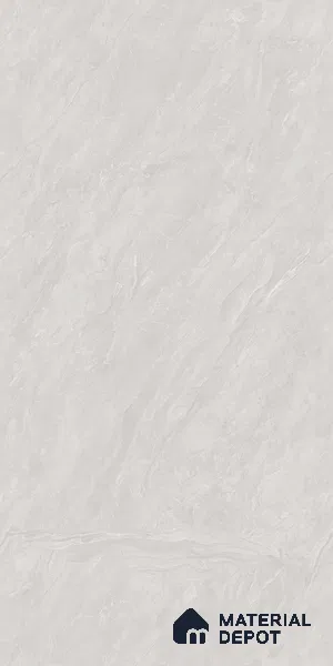 Marble Floor & Wall Tile TL 09241 Calcite Bianco Silk 4 ft x 2 ft Satin Finish Vitrified Tile - 9 mm | 8 Random Design | Suitable For Living Room, Bedroom, Dining Area