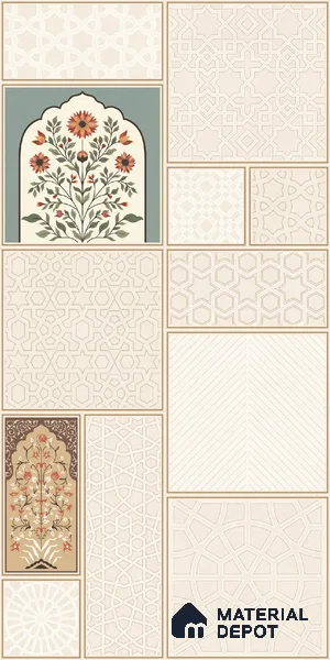 TL 12797 Konark 101-1 4 ft x 2 ft Vitrified Matte Finish Tile - 9 mm