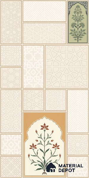 TL 12797 Konark 101-1 4 ft x 2 ft Vitrified Matte Finish Tile - 9 mm