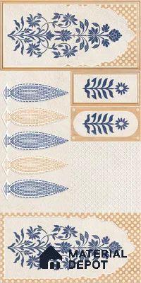 TL 12797 C Konark 104-1 4 ft x 2 ft Vitrified Matte Finish Tile - 9 mm