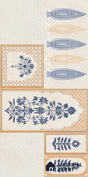 TL 12797 C Konark 104-1 4 ft x 2 ft Vitrified Matte Finish Tile - 9 mm