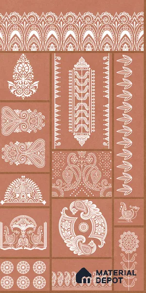 TL 12797 E Konark 106-1 4 ft x 2 ft Vitrified Matte Finish Tile - 9 mm