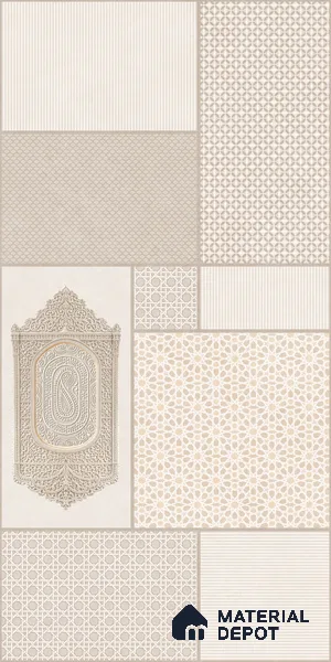 TL 12797 G Konark 108-1 4 ft x 2 ft Vitrified Matte Finish Tile - 9 mm