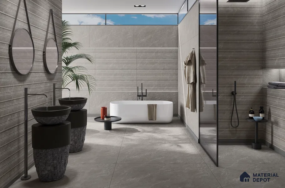 Tile TL 12456 C  4 ft x 2 ft Vitrified  Finish Tile - 9 mm