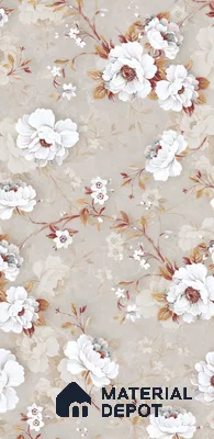 Floral Wall Tile TL 12463 B  4 ft x 2 ft Vitrified Glossy Finish Tile - 9 mm | Suitable for Bathroom, Accent/Feature Wall, Dining Area