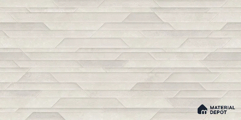 Punch Wall Tile TL 12458 B Mangma Bianco Decor 4 ft x 2 ft Matte Finish Vitrified - 9 mm | Suitable For Living Room, Bathroom, Foyer, Courtyard, Dining & Highlighter Wall