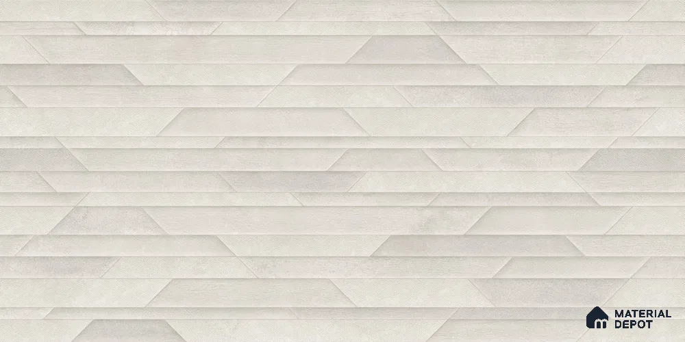 Punch Wall Tile TL 12458 B Mangma Bianco Decor 4 ft x 2 ft Matte Finish Vitrified - 9 mm | Suitable For Living Room, Bathroom, Foyer, Courtyard, Dining & Highlighter Wall