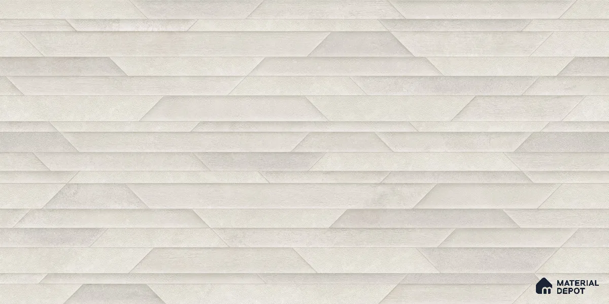 Punch Wall Tile TL 12458 B Mangma Bianco Decor 4 ft x 2 ft Matte Finish Vitrified - 9 mm | Suitable For Living Room, Bathroom, Foyer, Courtyard, Dining & Highlighter Wall
