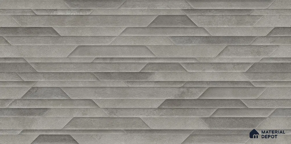 Punch Wall Tile TL 12458 C Magma Silver Decor 4 ft x 2 ft Matte Finish Vitrified Tile - 9 mm | Suitable For Living Room, Bathroom, Foyer, Courtyard, Dining & Highlighter Wall