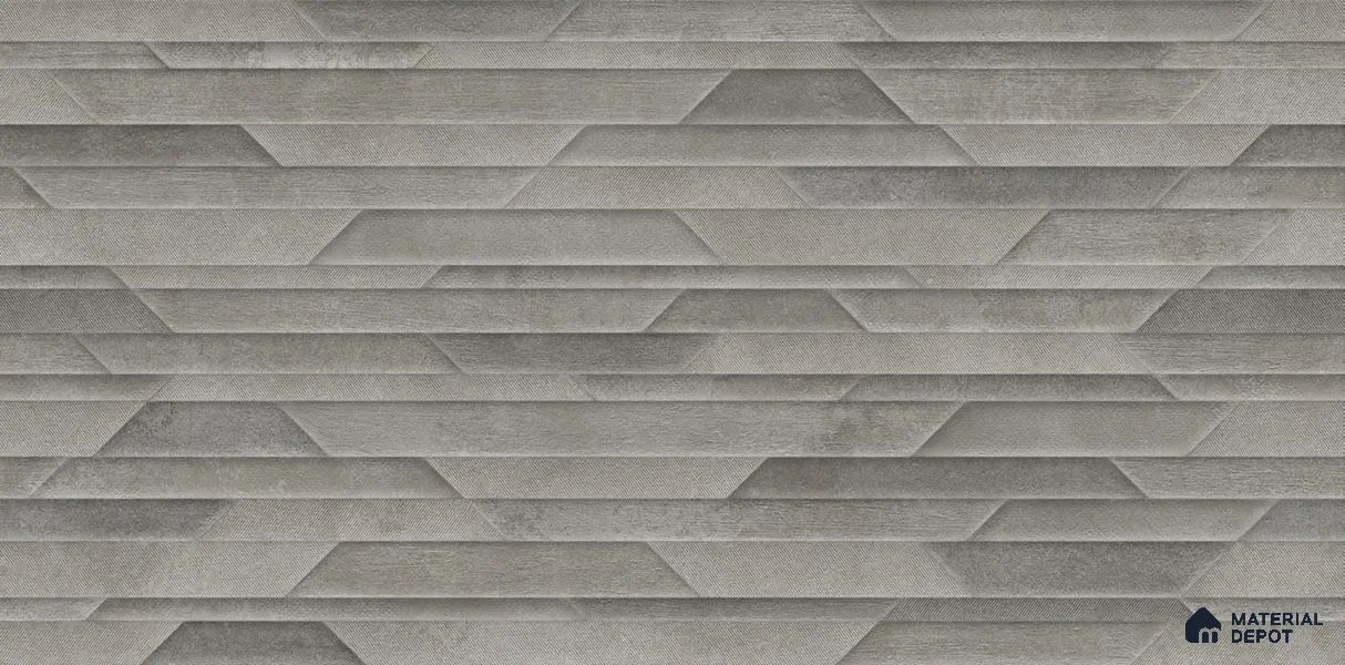 Punch Wall Tile TL 12458 C Magma Silver Decor 4 ft x 2 ft Matte Finish Vitrified Tile - 9 mm | Suitable For Living Room, Bathroom, Foyer, Courtyard, Dining & Highlighter Wall
