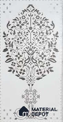Handmade Third Fired Wall Centre Tile TL 13337 Noore Hayat 4 ft x 2 ft Matte Finish Vitrified Tile - 9 mm | Suitable For Living Room, Bedroom, Dining Area