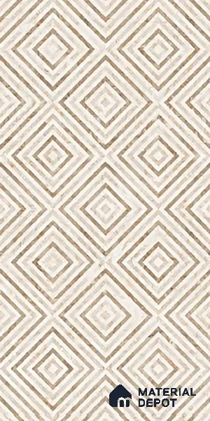 Patterned Floor & Wall Tile TL 10065 Esperda Beige Decor 4 ft x 2 ft Glossy Finish Vitrified Tile - 9 mm |  | Suitable For Living Room, Bedroom, Dining Area