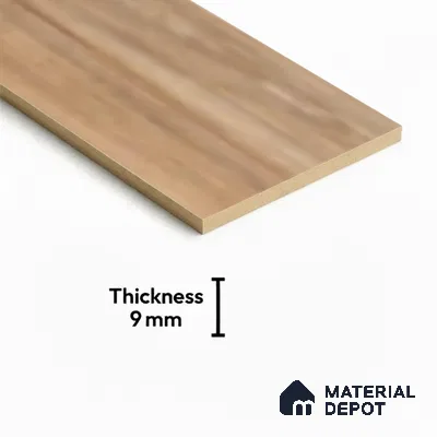 Wood Look Floor Tile TL 10348 Apricot Brown 4 ft x 7.87 inch Matte Finish Vitrified Tile - 9 mm | Suitable For living Room, Bedroom, Bathroom | 2-3 mm Spacer is Mandatory