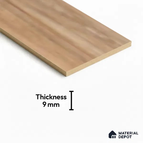 Wood Look Floor Tile TL 10348 Apricot Brown 4 ft x 7.87 inch Matte Finish Vitrified Tile - 9 mm | Suitable For living Room, Bedroom, Bathroom | 2-3 mm Spacer is Mandatory