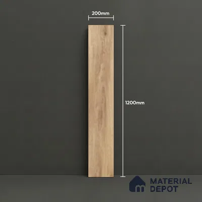 Wood Look Floor Tile TL 10349 Castelo Honey 4 ft x 7.87 inch Matte Finish Vitrified Tile - 9 mm | Suitable For living Room, Bedroom, Bathroom | 2-3 mm Spacer is Mandatory