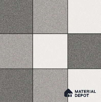 Parking Floor Tile TL 02336 16 x 16 inch Vitrified Anti Skid Matte Finish Heavy Duty Tile - 12 mm | Suitable For Outdoor, Heavy Traffic Areas | Pattern Alignment May Vary | 2-3 mm Spacer is Mandatory