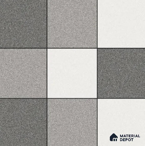 Parking Floor Tile TL 02336 16 x 16 inch Vitrified Anti Skid Matte Finish Heavy Duty Tile - 12 mm | Suitable For Outdoor, Heavy Traffic Areas | Pattern Alignment May Vary | 2-3 mm Spacer is Mandatory
