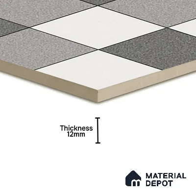 Parking Floor Tile TL 02336 16 x 16 inch Vitrified Anti Skid Matte Finish Heavy Duty Tile - 12 mm | Suitable For Outdoor, Heavy Traffic Areas | Pattern Alignment May Vary | 2-3 mm Spacer is Mandatory