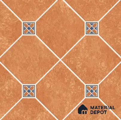 Parking Floor Tile TL 02338 16 x 16 inch Vitrified Anti Skid Matte Finish Heavy Duty Tile - 12 mm | Suitable For Outdoor, Balcony, Terrace | Pattern Alignment May Vary | 2-3 mm Spacer is Mandatory