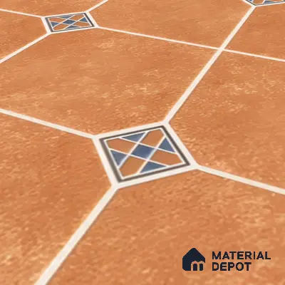 Parking Floor Tile TL 02338 16 x 16 inch Vitrified Anti Skid Matte Finish Heavy Duty Tile - 12 mm | Suitable For Outdoor, Balcony, Terrace | Pattern Alignment May Vary | 2-3 mm Spacer is Mandatory