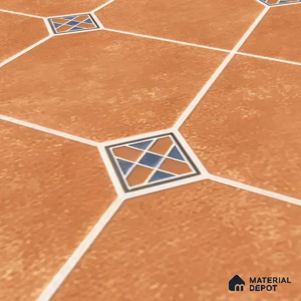 Parking Floor Tile TL 02338 16 x 16 inch Vitrified Anti Skid Matte Finish Heavy Duty Tile - 12 mm | Suitable For Outdoor, Balcony, Terrace | Pattern Alignment May Vary | 2-3 mm Spacer is Mandatory