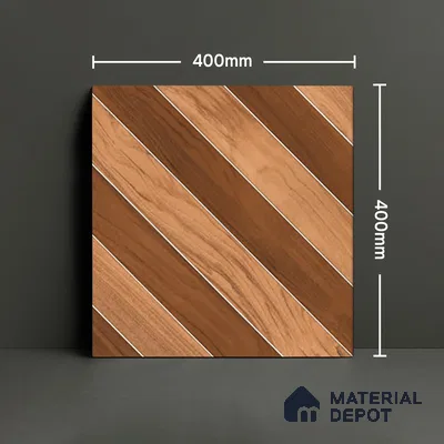 Parking Floor Tile TL 02339 16 x 16 inch Vitrified Anti Skid Matte Finish Heavy Duty Tile - 12 mm | Suitable For Outdoor, Heavy Traffic Areas | Pattern Alignment May Vary | 2-3 mm Spacer is Mandatory