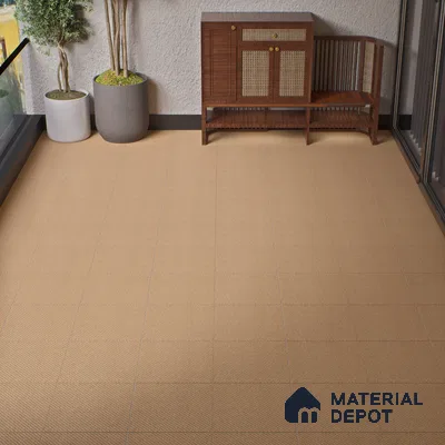 Parking Floor Tile TL 02341 16 x 16 inch Vitrified Anti Skid Matte Finish Heavy Duty Tile - 12 mm | Suitable For Outdoor, Heavy Traffic Areas | Pattern Alignment May Vary | 2-3 mm Spacer is Mandatory