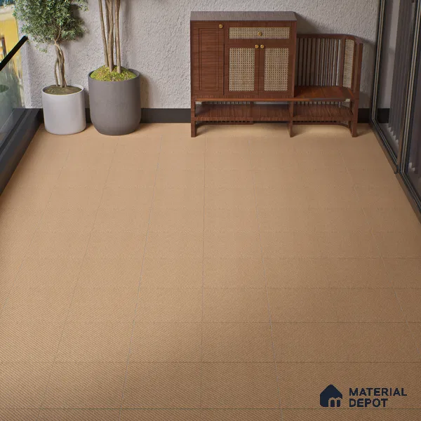 Parking Floor Tile TL 02341 16 x 16 inch Vitrified Anti Skid Matte Finish Heavy Duty Tile - 12 mm | Suitable For Outdoor, Heavy Traffic Areas | Pattern Alignment May Vary | 2-3 mm Spacer is Mandatory