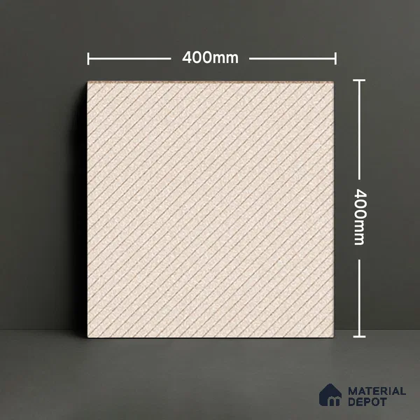 Parking Floor Tile TL 02342 16 x 16 inch Vitrified Anti Skid Matte Finish Heavy Duty Tile - 12 mm | Suitable For Outdoor, Heavy Traffic Areas | Pattern Alignment May Vary | 2-3 mm Spacer is Mandatory